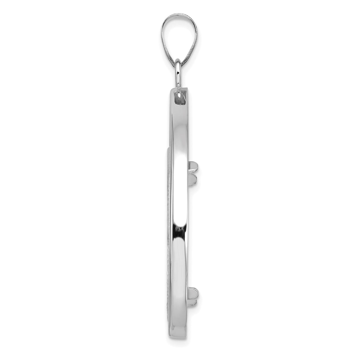 27 mm 14k White Gold coin bezel for 27 mm Coin β alternate view