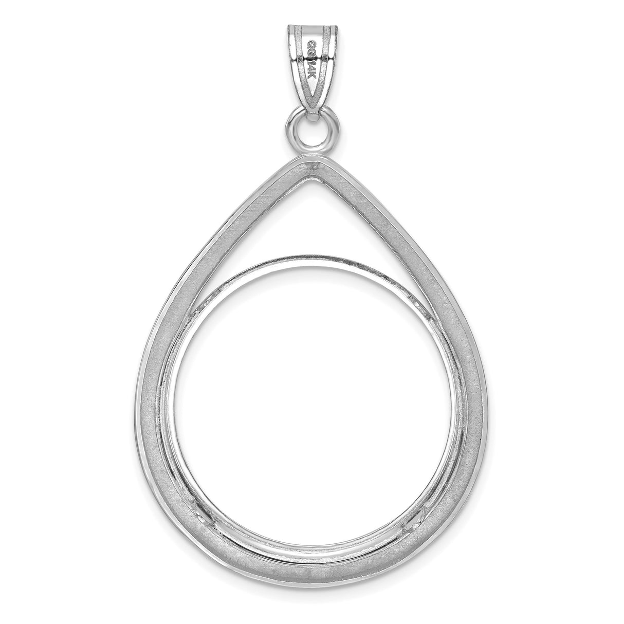 27 mm 14k White Gold coin bezel for 27 mm Coin β additional image