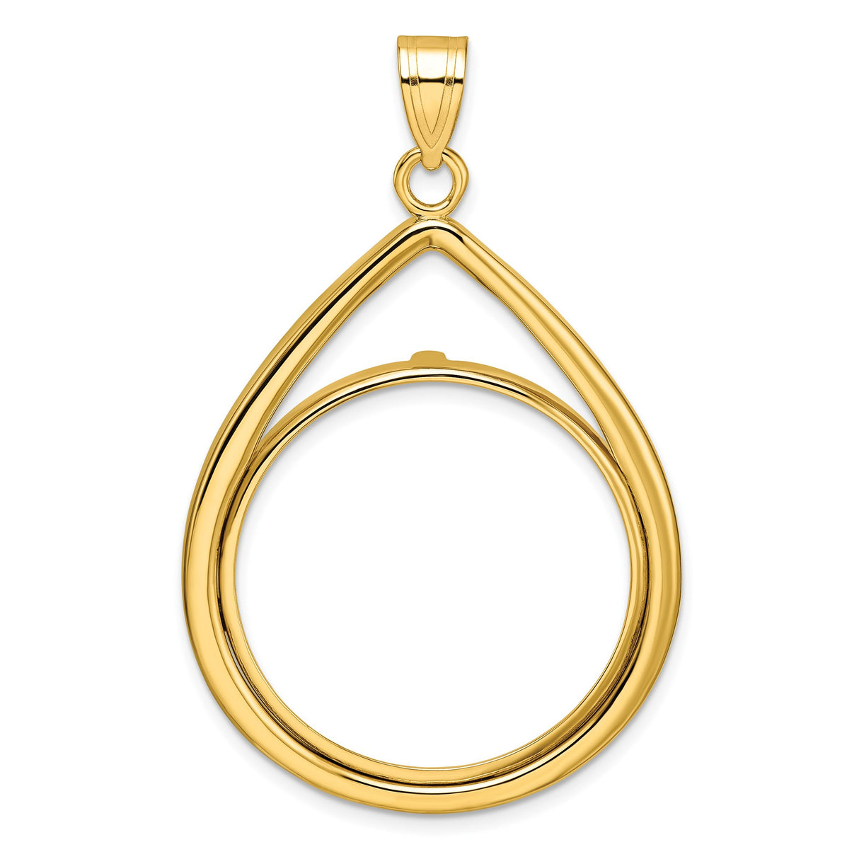 27 mm 14k Yellow Gold coin bezel for 27 mm Coin