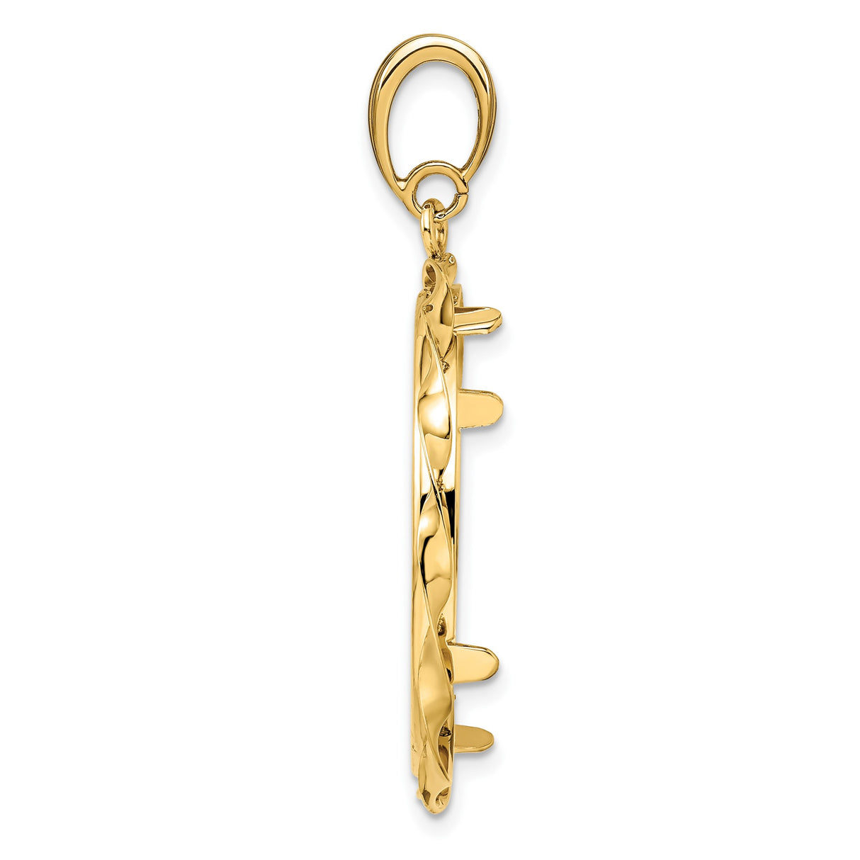 27 mm 14k Yellow Gold coin bezel for 27 mm Coin β alternate view