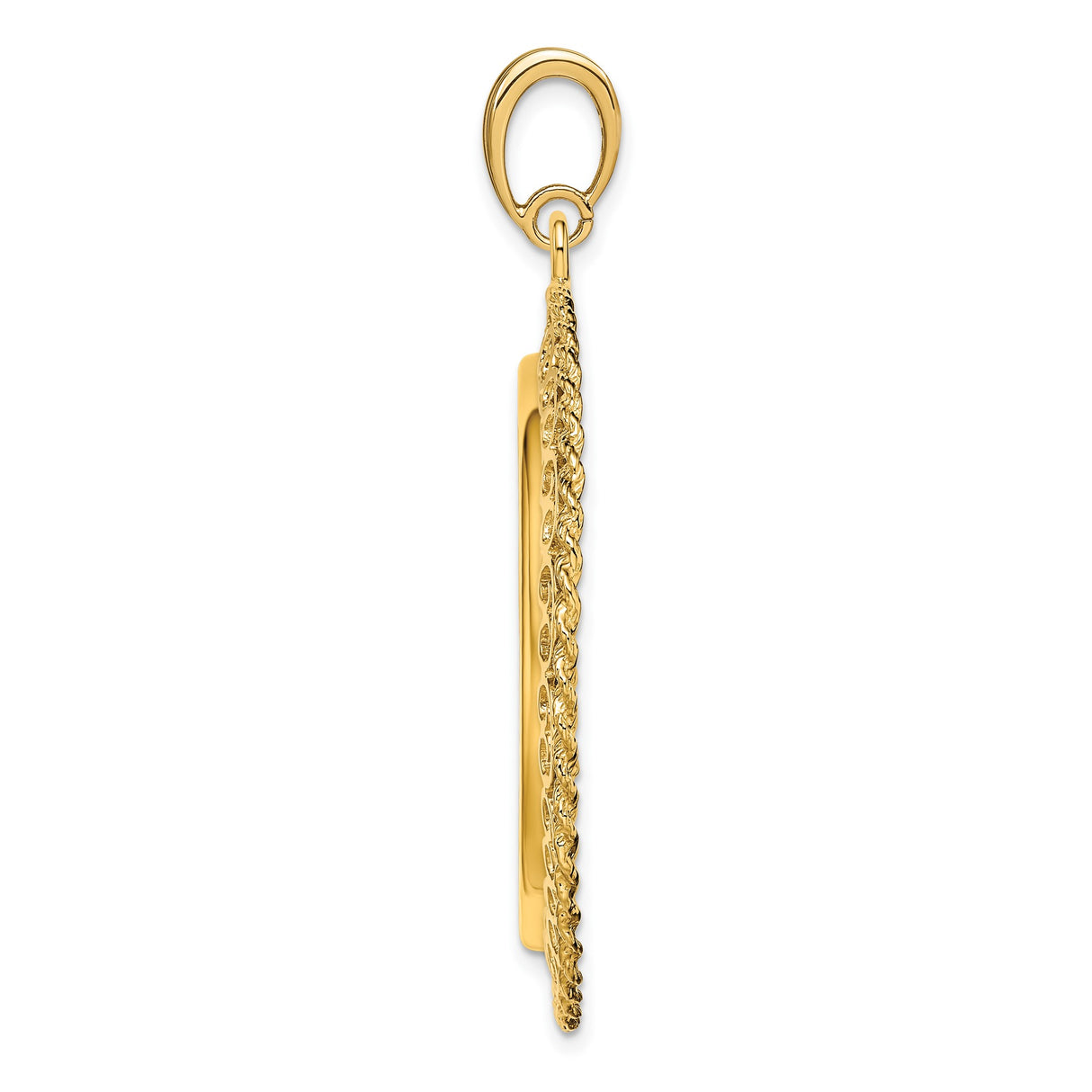 30 mm 14k Yellow Gold coin bezel for 30 mm Coin β alternate view