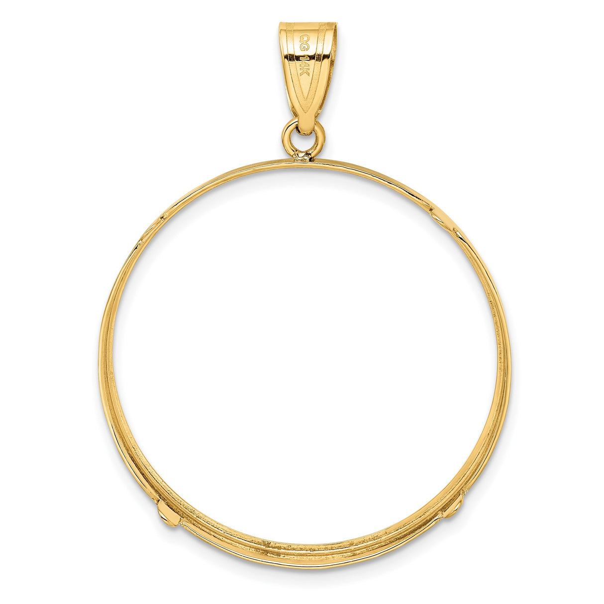 33 mm 14k Yellow Gold coin bezel for 32.7 mm Coin β additional image