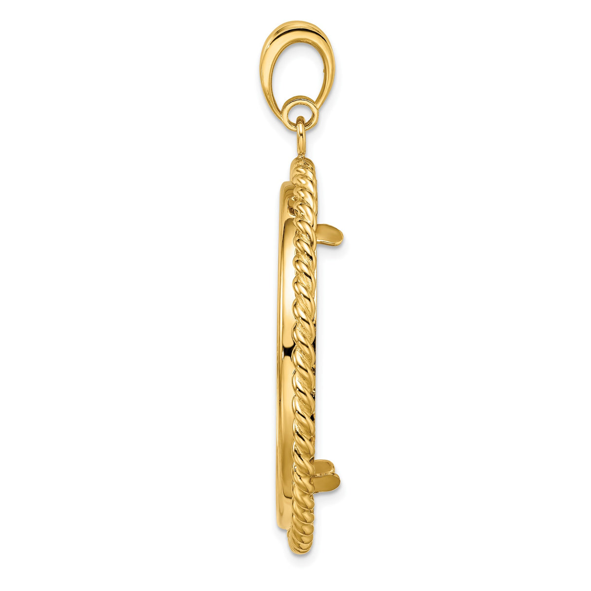 33 mm 14k Yellow Gold coin bezel for 32.7 mm Coin β alternate view