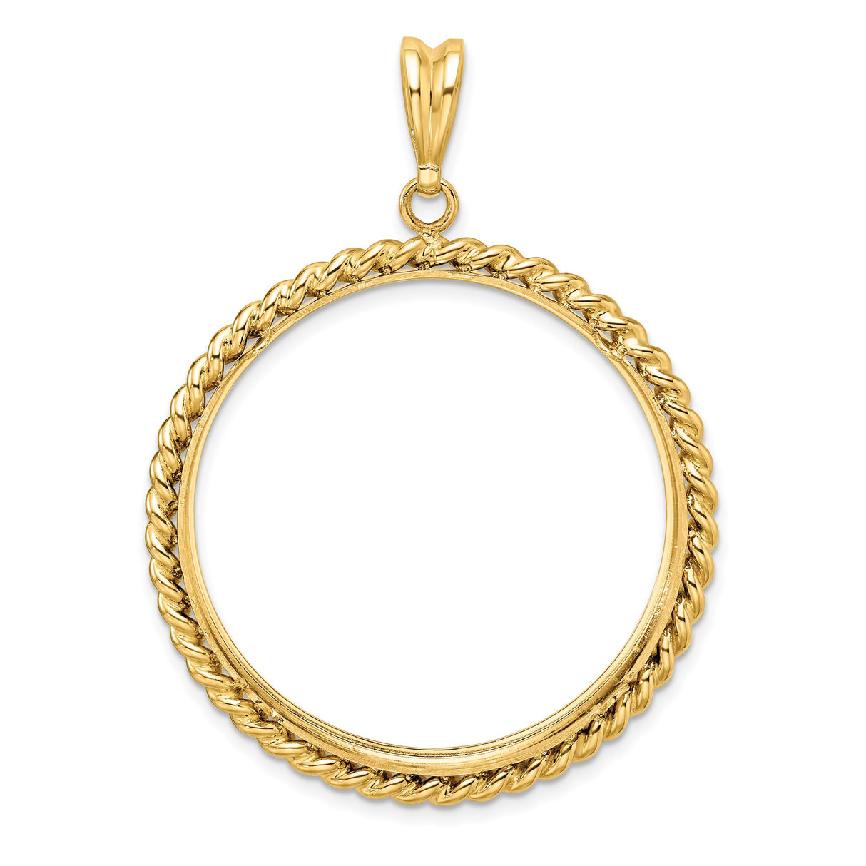 33 mm 14k Yellow Gold coin bezel for 32.7 mm Coin β additional image