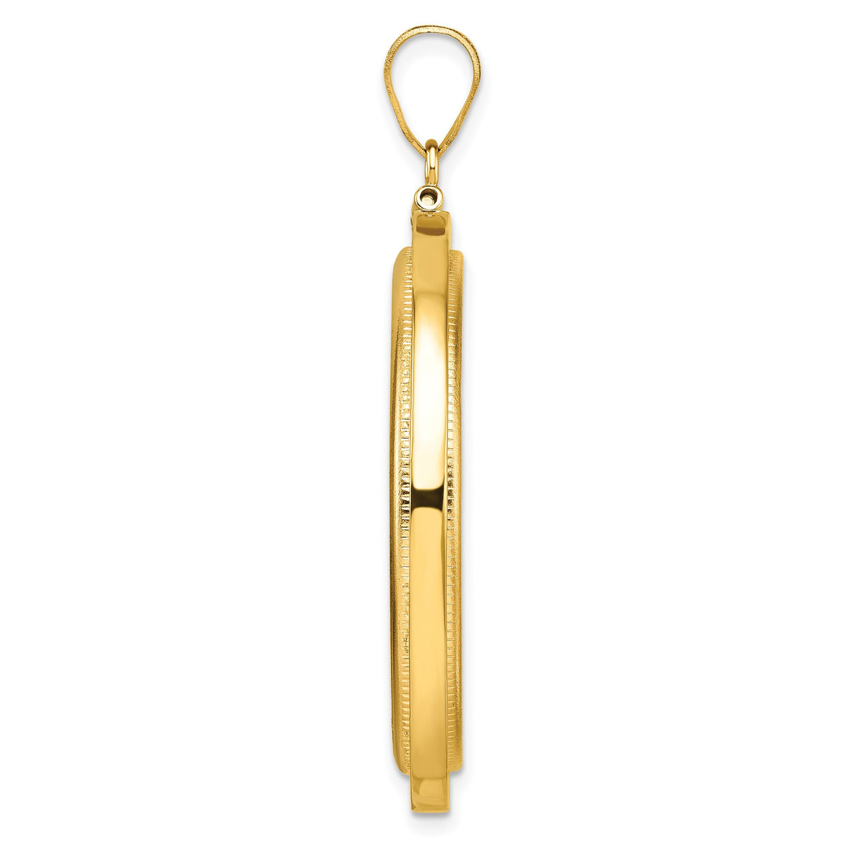 33 mm 14k Yellow Gold coin bezel for 32.7 mm Coin β alternate view
