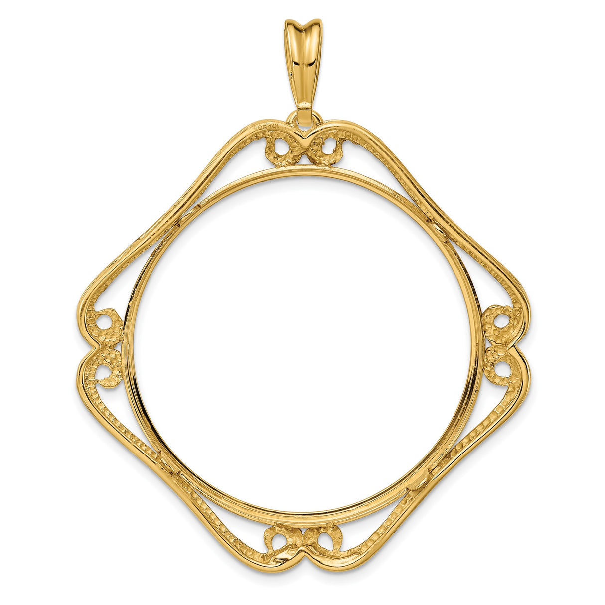 34 mm 14k Yellow Gold coin bezel for 34.2 mm Coin β additional image