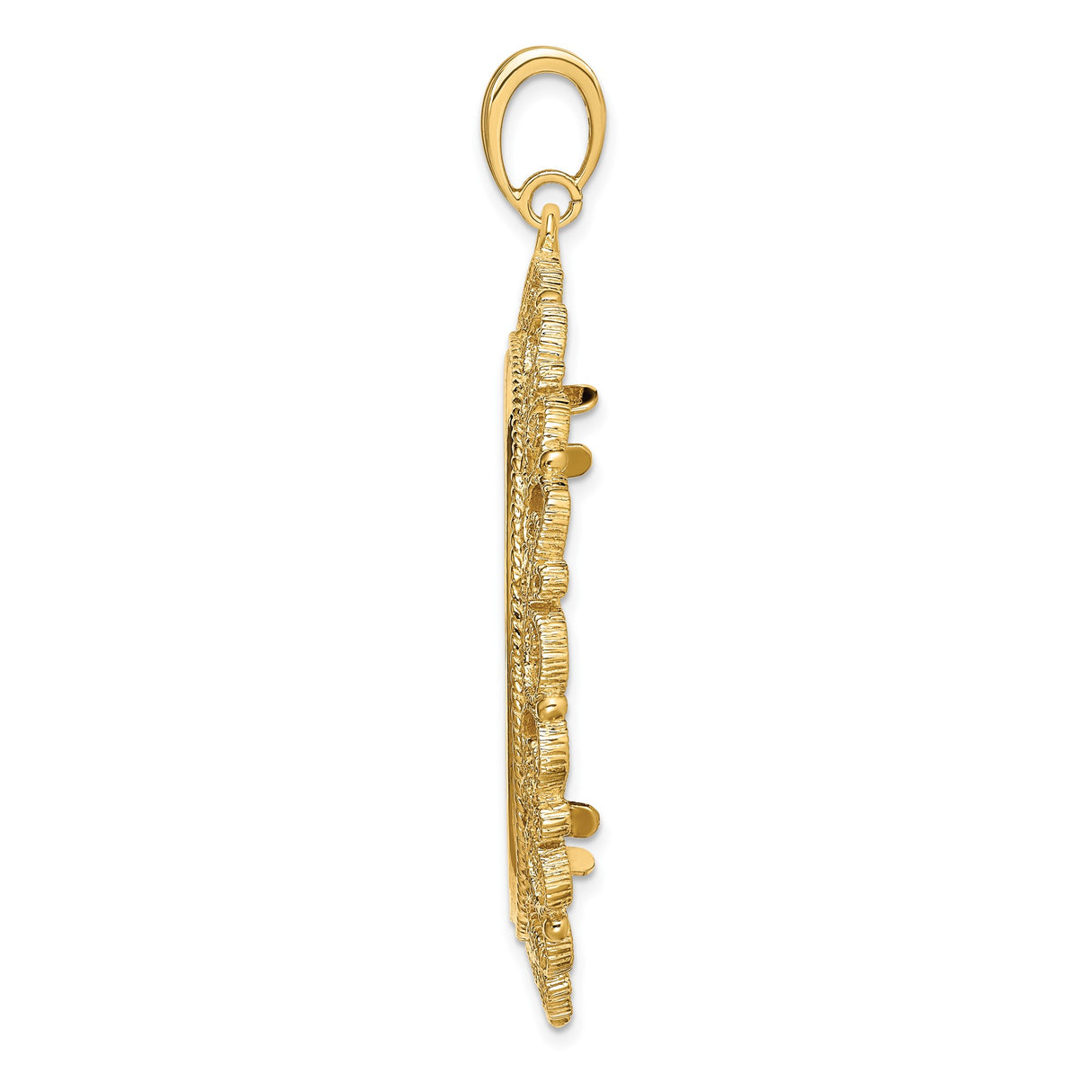 34 mm 14k Yellow Gold coin bezel for 34.2 mm Coin β alternate view
