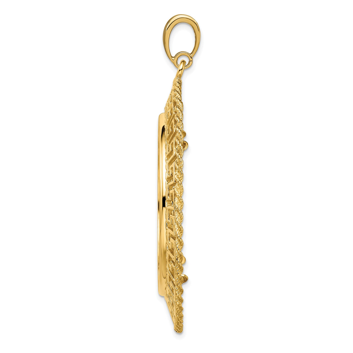 34 mm 14k Yellow Gold coin bezel for 34.2 mm Coin β alternate view