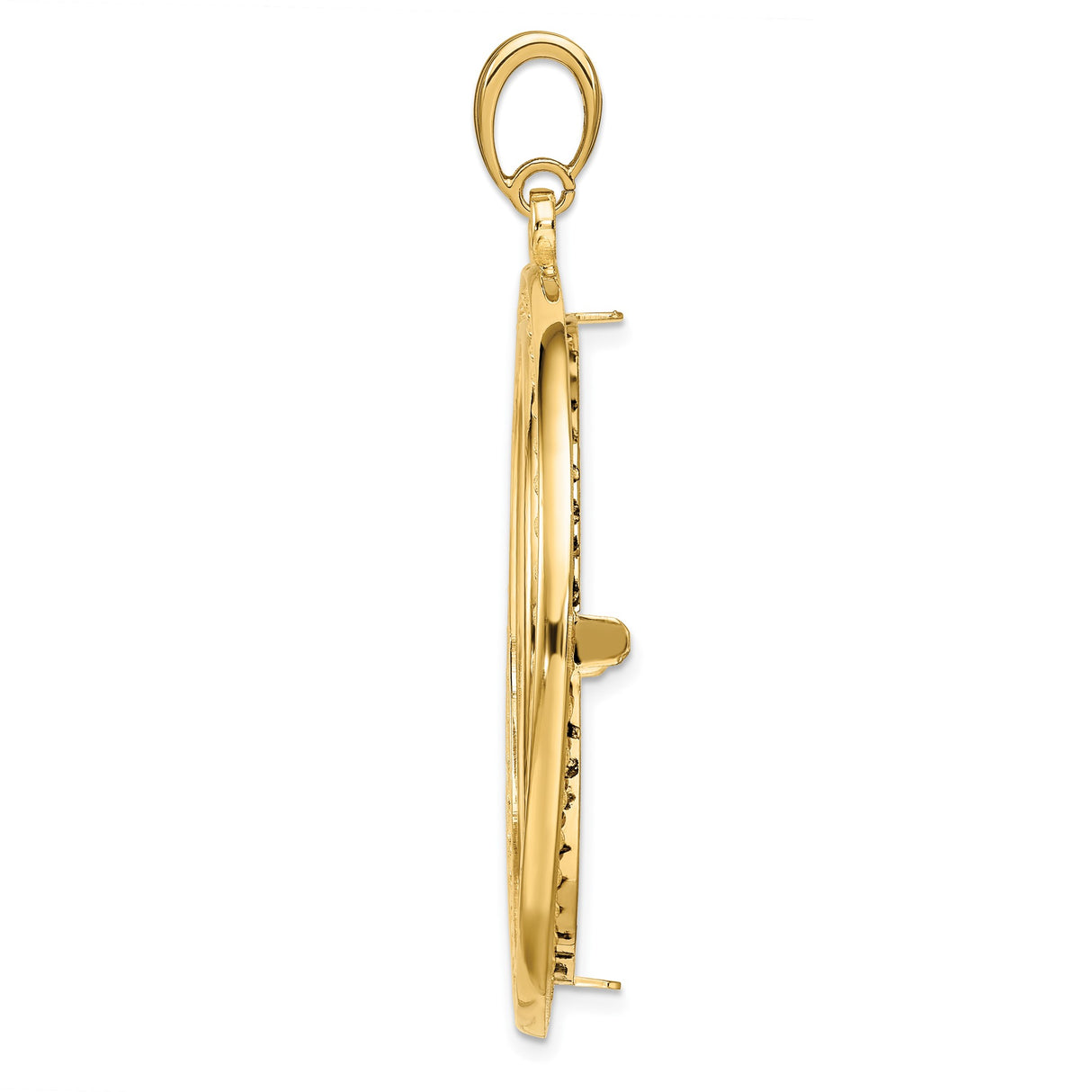 34 mm 14k Yellow Gold coin bezel for 34.2 mm Coin β alternate view