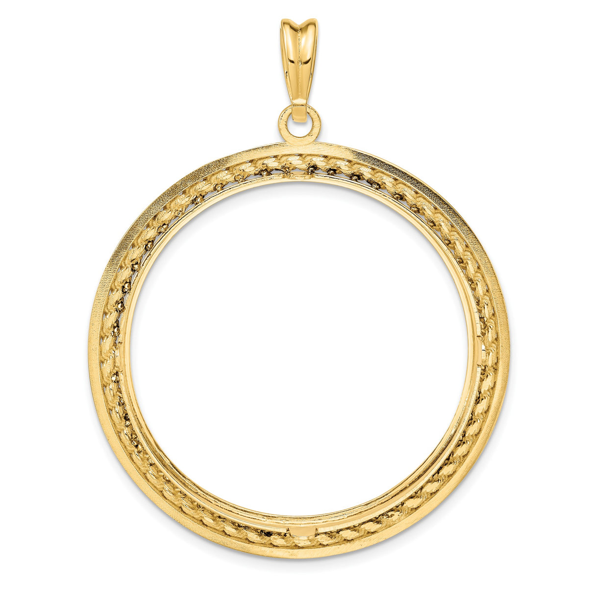 34 mm 14k Yellow Gold coin bezel for 34.2 mm Coin β additional image