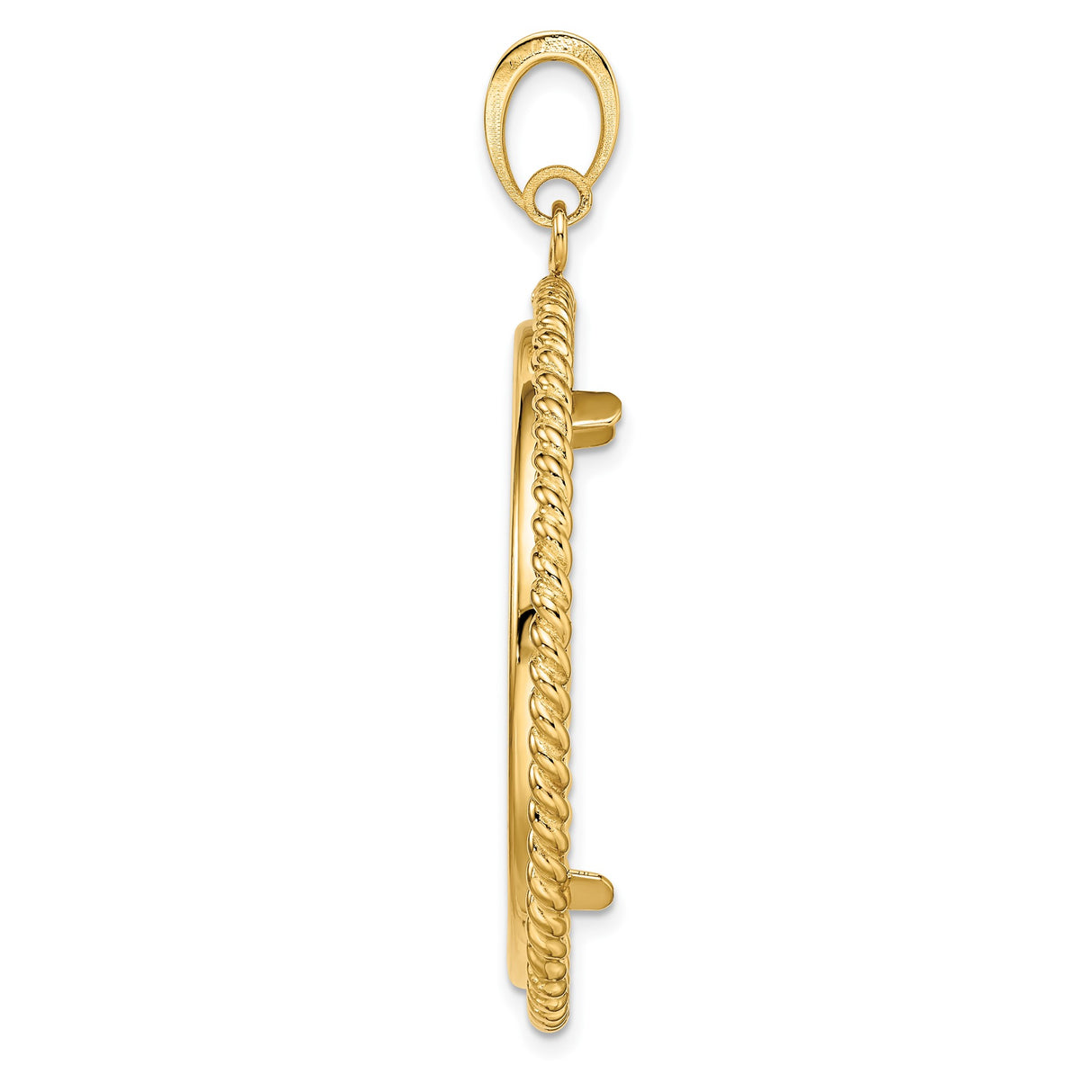 34 mm 14k Yellow Gold coin bezel for 34.2 mm Coin β alternate view