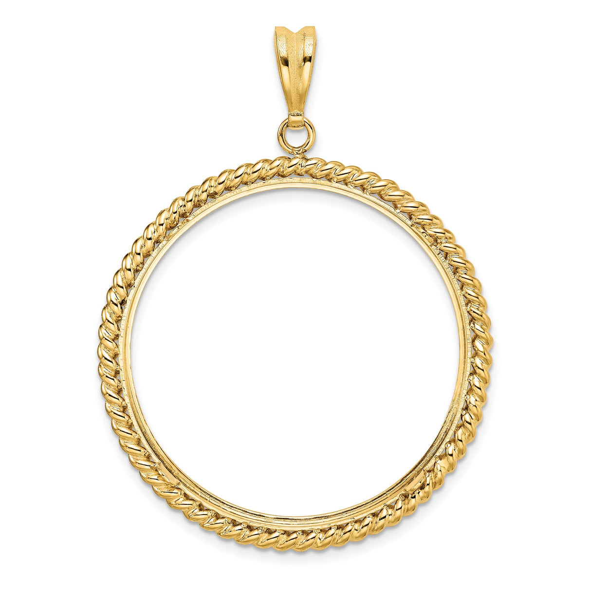 34 mm 14k Yellow Gold coin bezel for 34.2 mm Coin β additional image