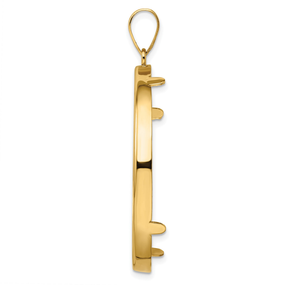 37 mm 14k Yellow Gold coin bezel for 37 mm Coin β alternate view