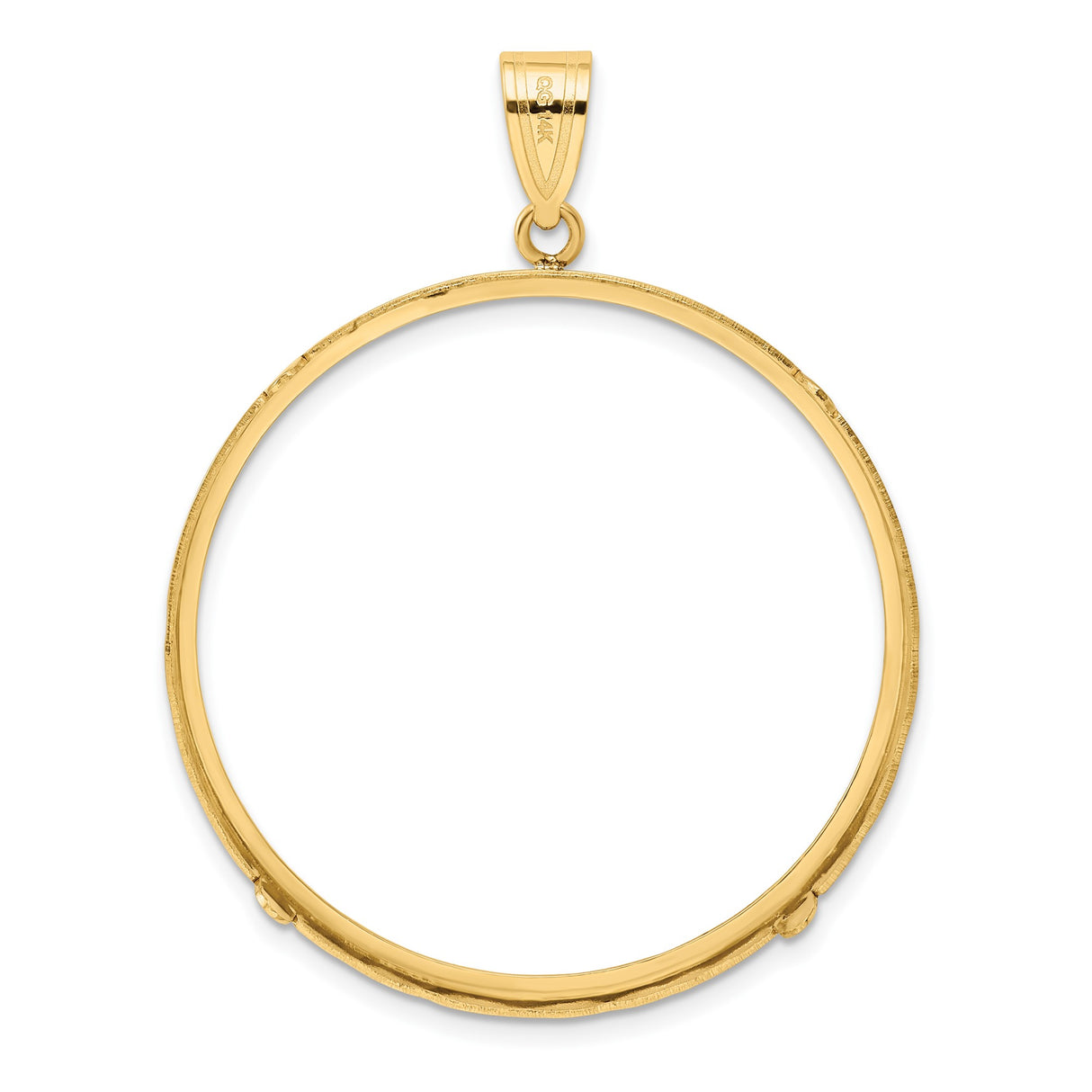 37 mm 14k Yellow Gold coin bezel for 37 mm Coin β additional image