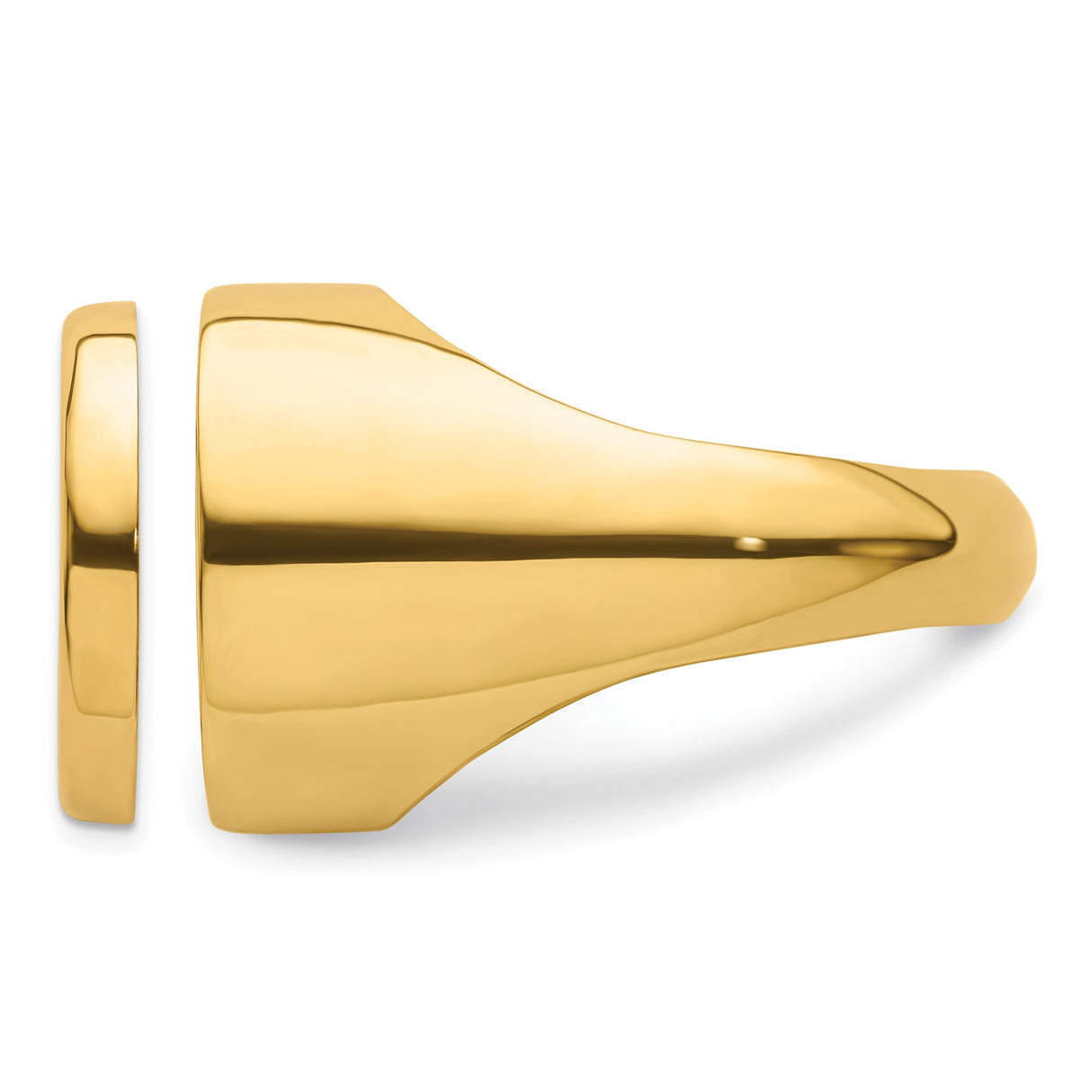 16 mm 14k Yellow Gold coin bezel ring for Australian $15 Nugget β additional image