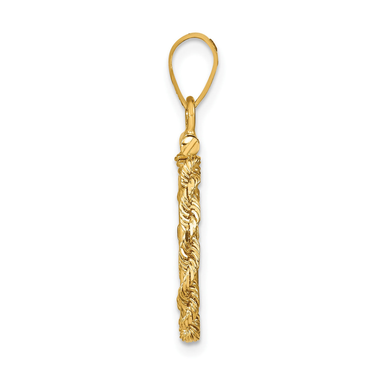 14 mm 14k Yellow Gold coin bezel for Australian $5 Kangaroo — alternate view