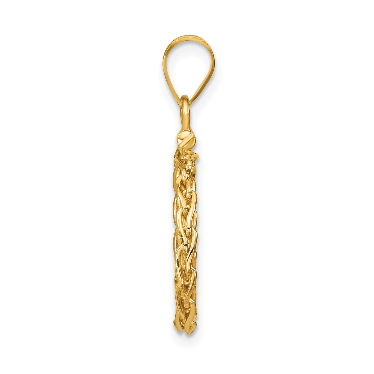 14 mm 14k Yellow Gold coin bezel for Australian $5 Kangaroo — alternate view
