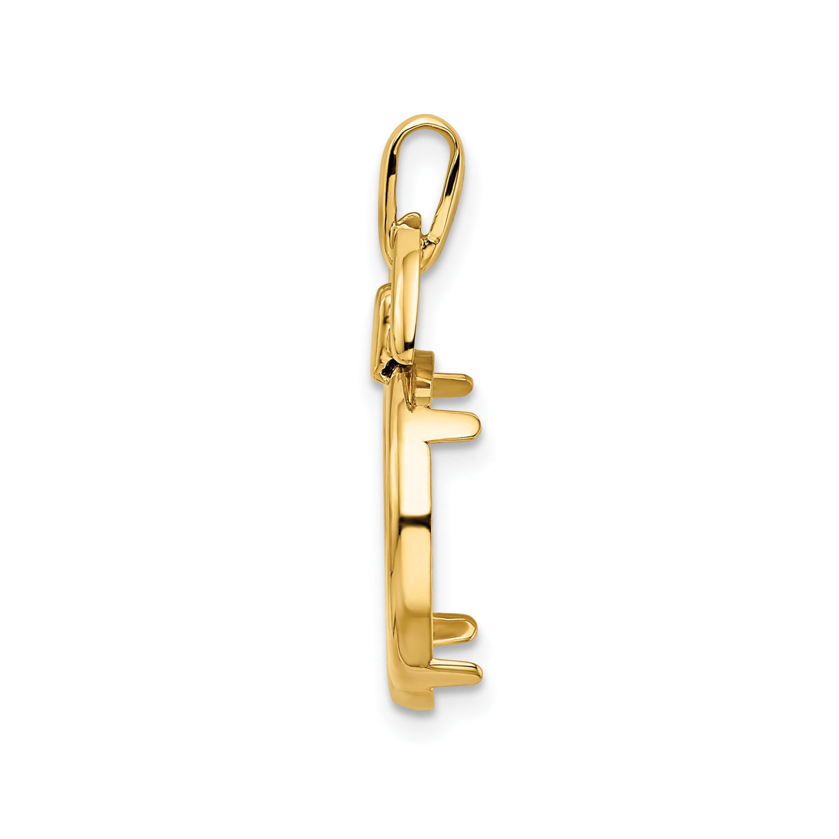 14 mm 14k Yellow Gold coin bezel for Australian $5 Lunar — alternate view