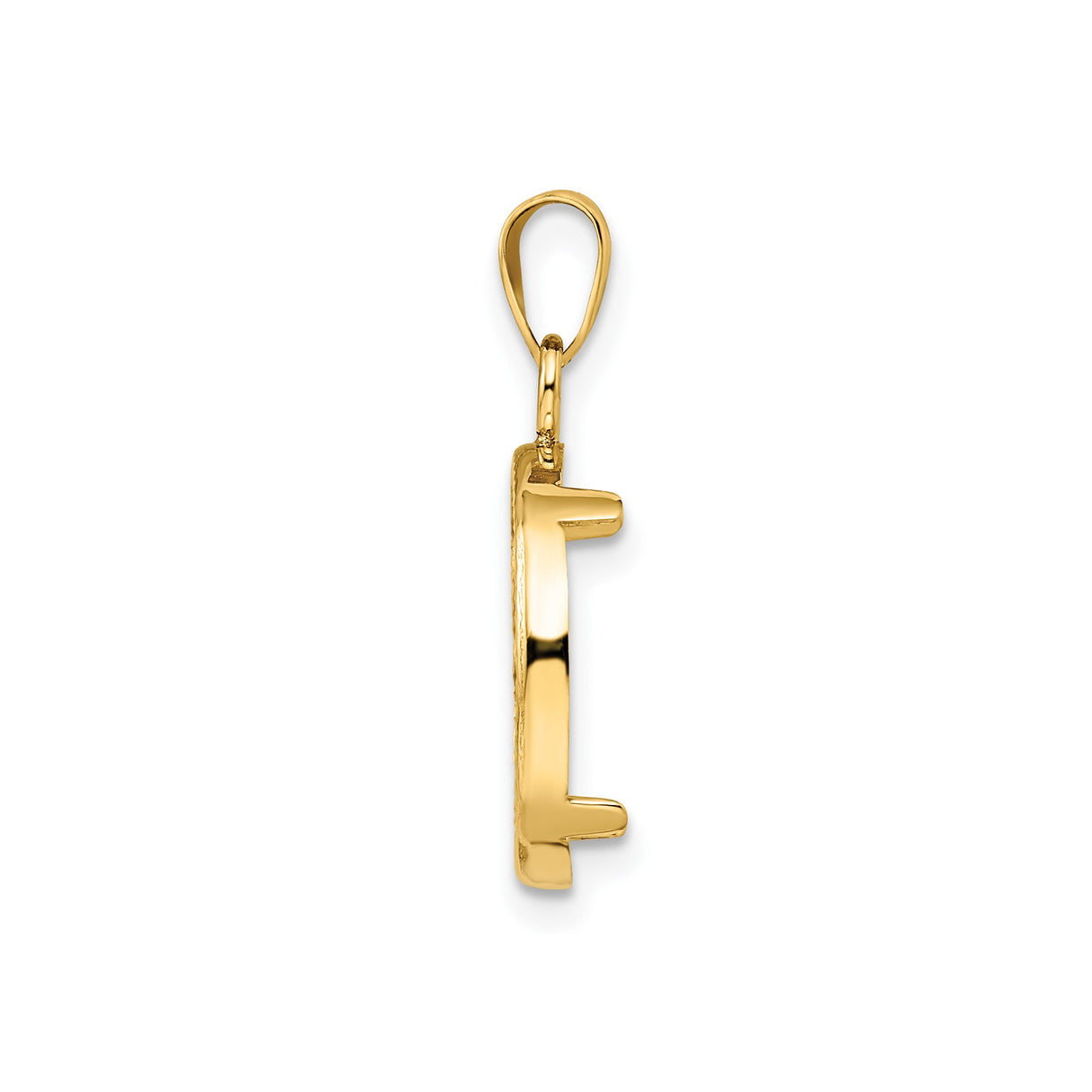 14 mm 14k Yellow Gold coin bezel for Australian $5 Lunar — alternate view
