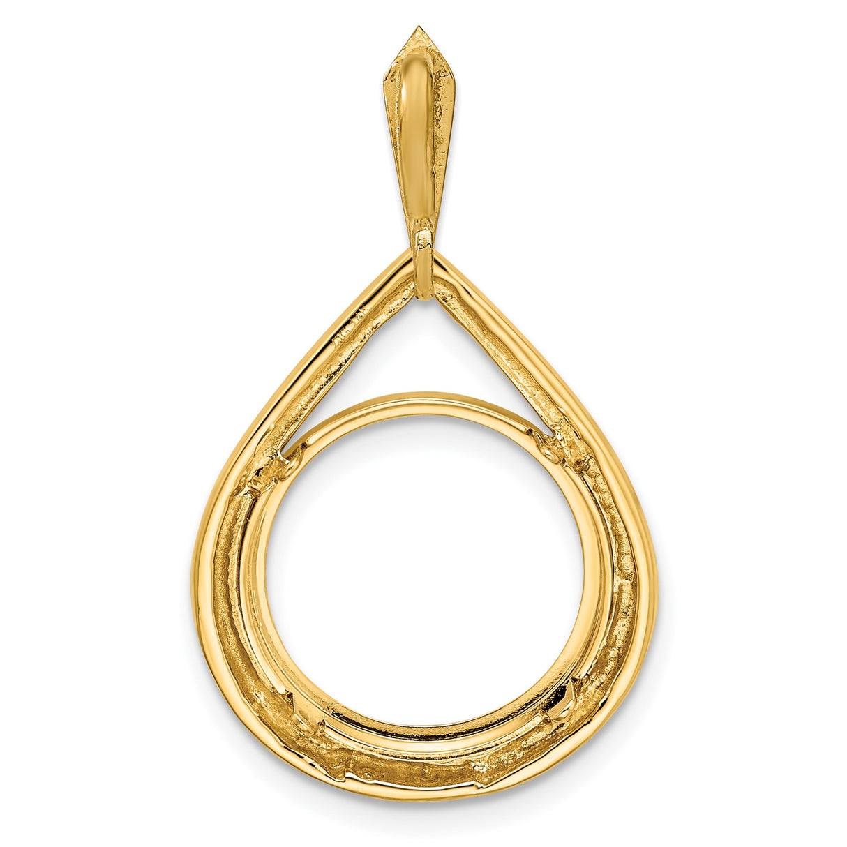 14 mm 14k Yellow Gold coin bezel for Australian $5 Nugget — additional image