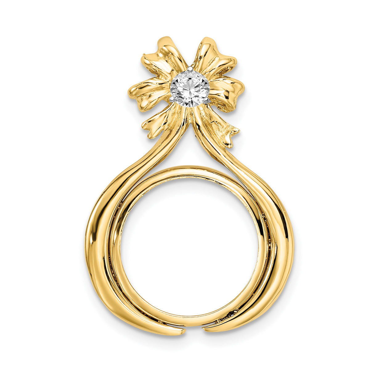 14 mm 14k Multi-Tone Gold coin bezel for Australian $5 Nugget