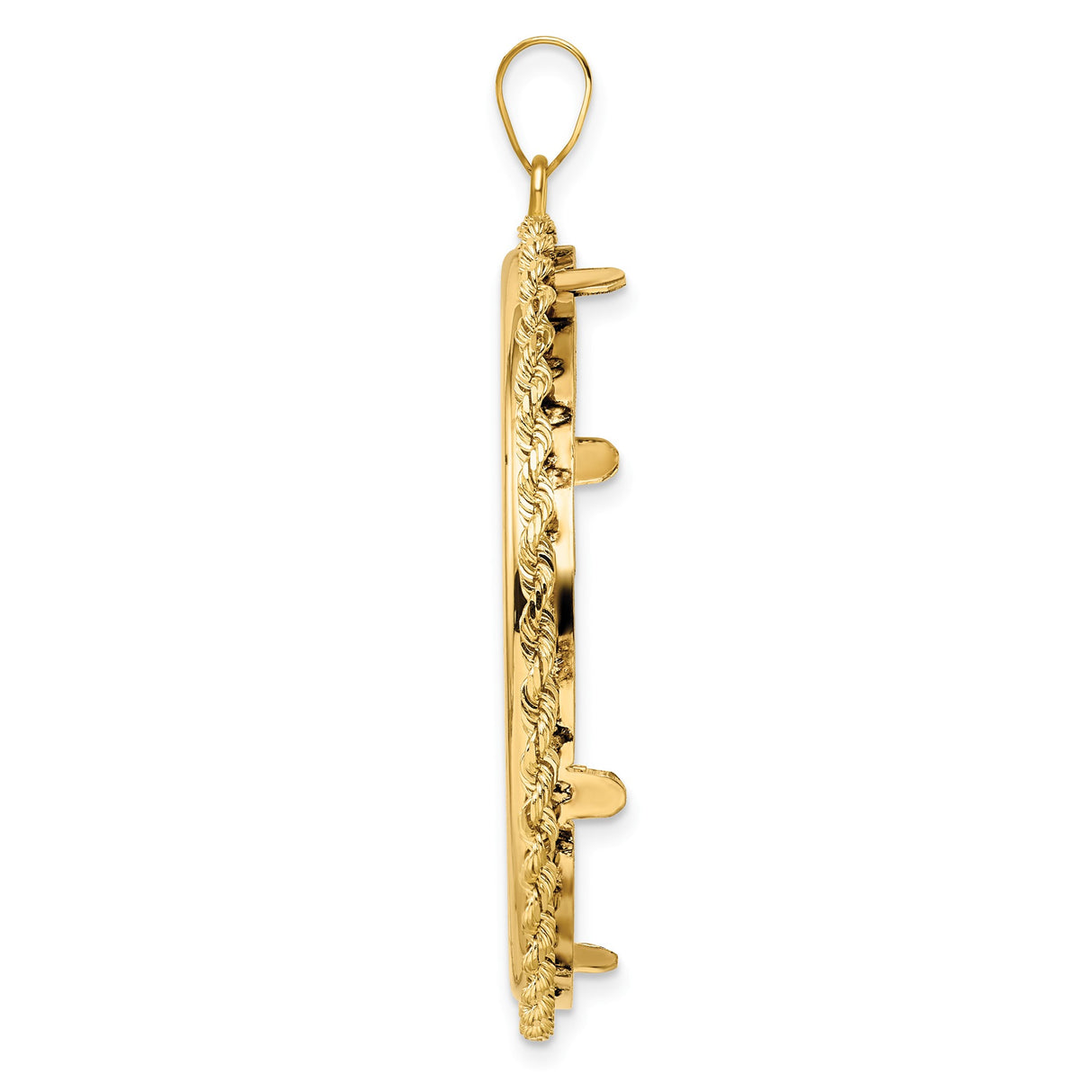 37 mm 14k Yellow Gold coin bezel for Austria €100 Philharmonic — alternate view