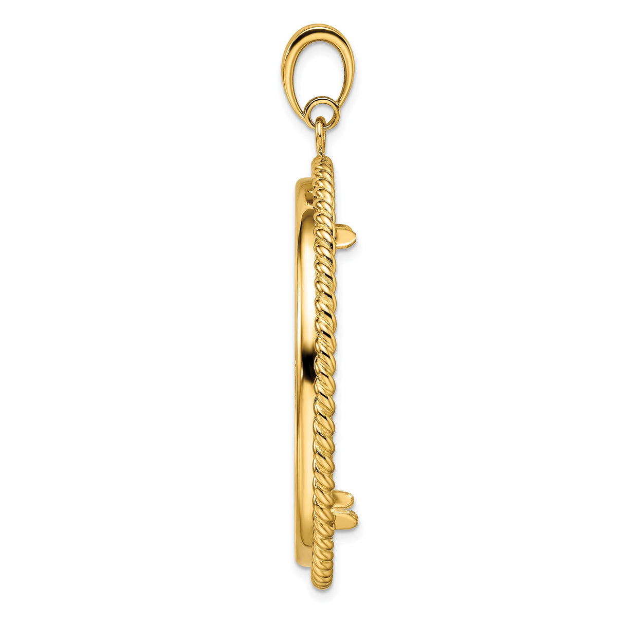37 mm 14k Yellow Gold coin bezel for Austria €100 Philharmonic — alternate view