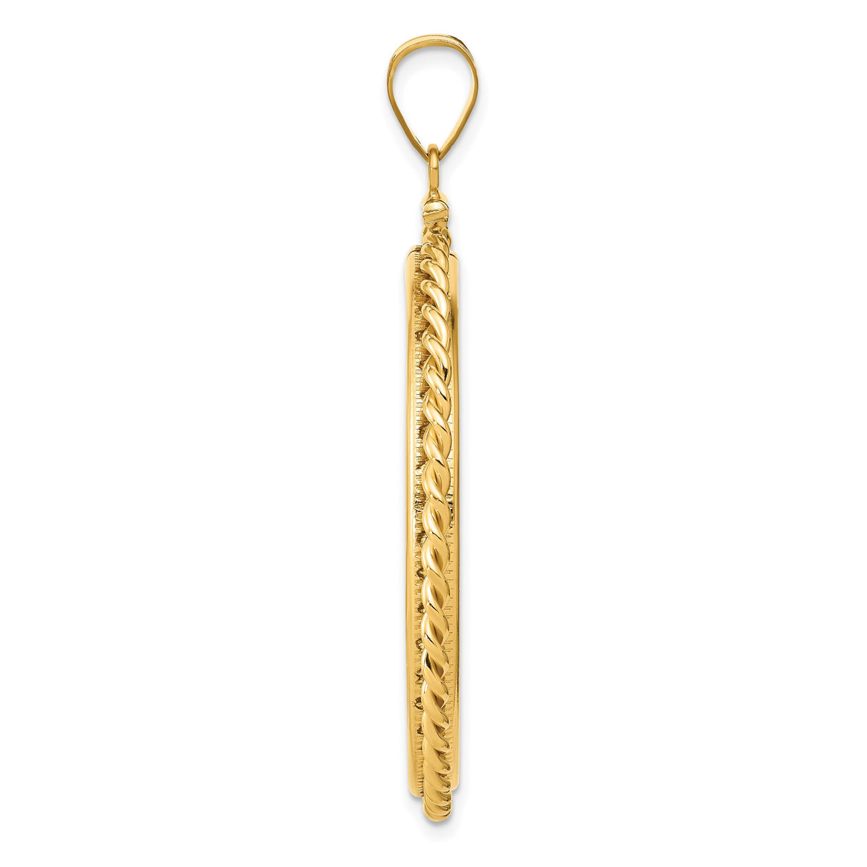 37 mm 14k Yellow Gold coin bezel for Austria €100 Philharmonic — alternate view