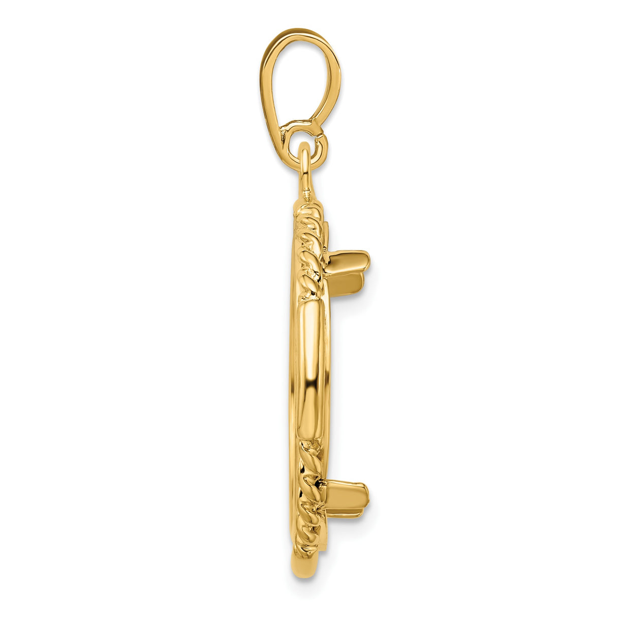 14k Yellow Gold coin bezel for Australian $25 Kangaroo β alternate view