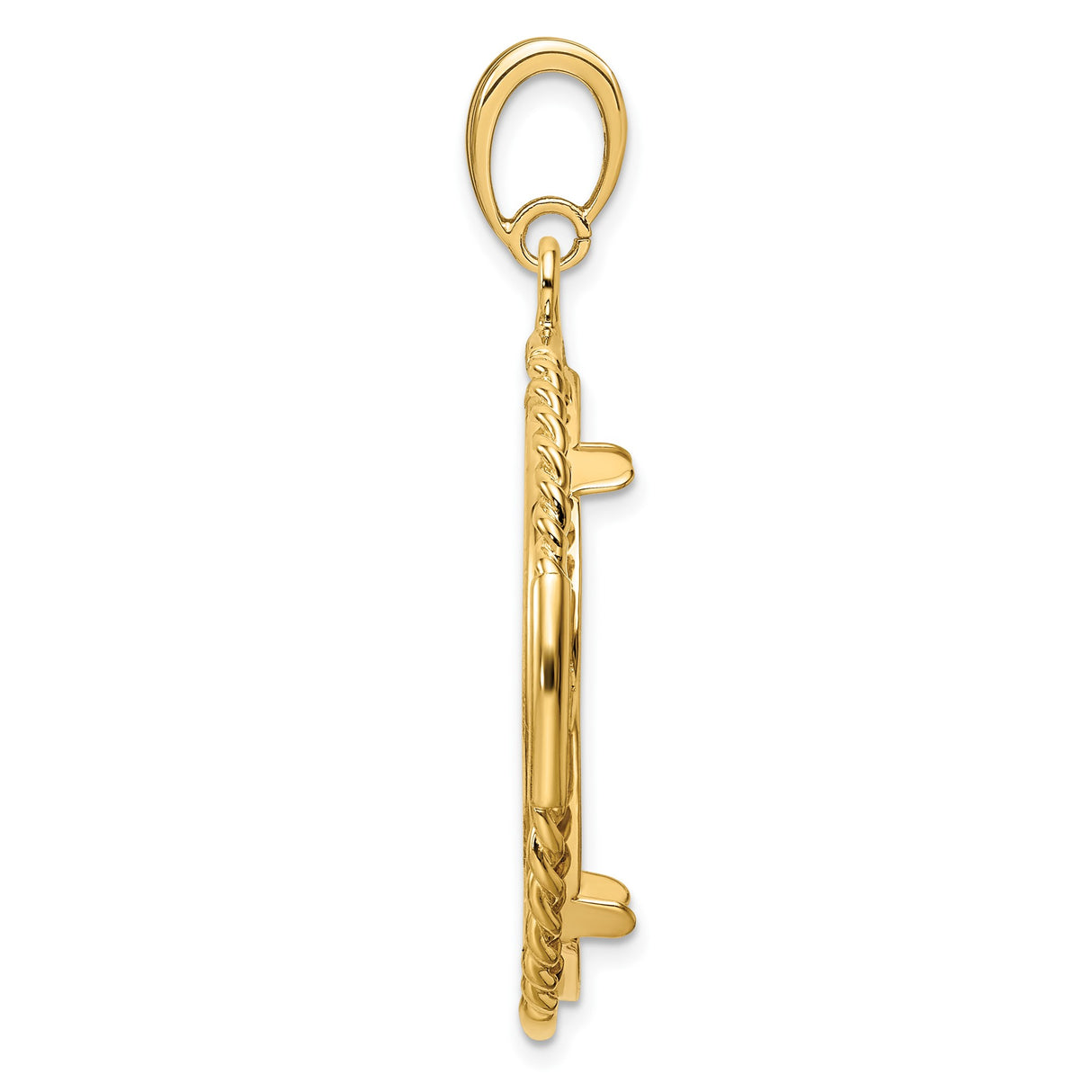 14k Yellow Gold coin bezel for US $50 American Eagle Platinum — alternate view