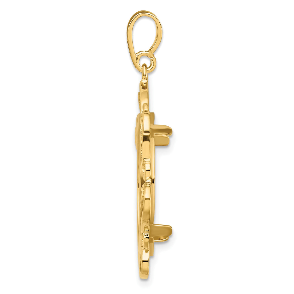14k Yellow Gold coin bezel for Australian $25 Kangaroo β alternate view
