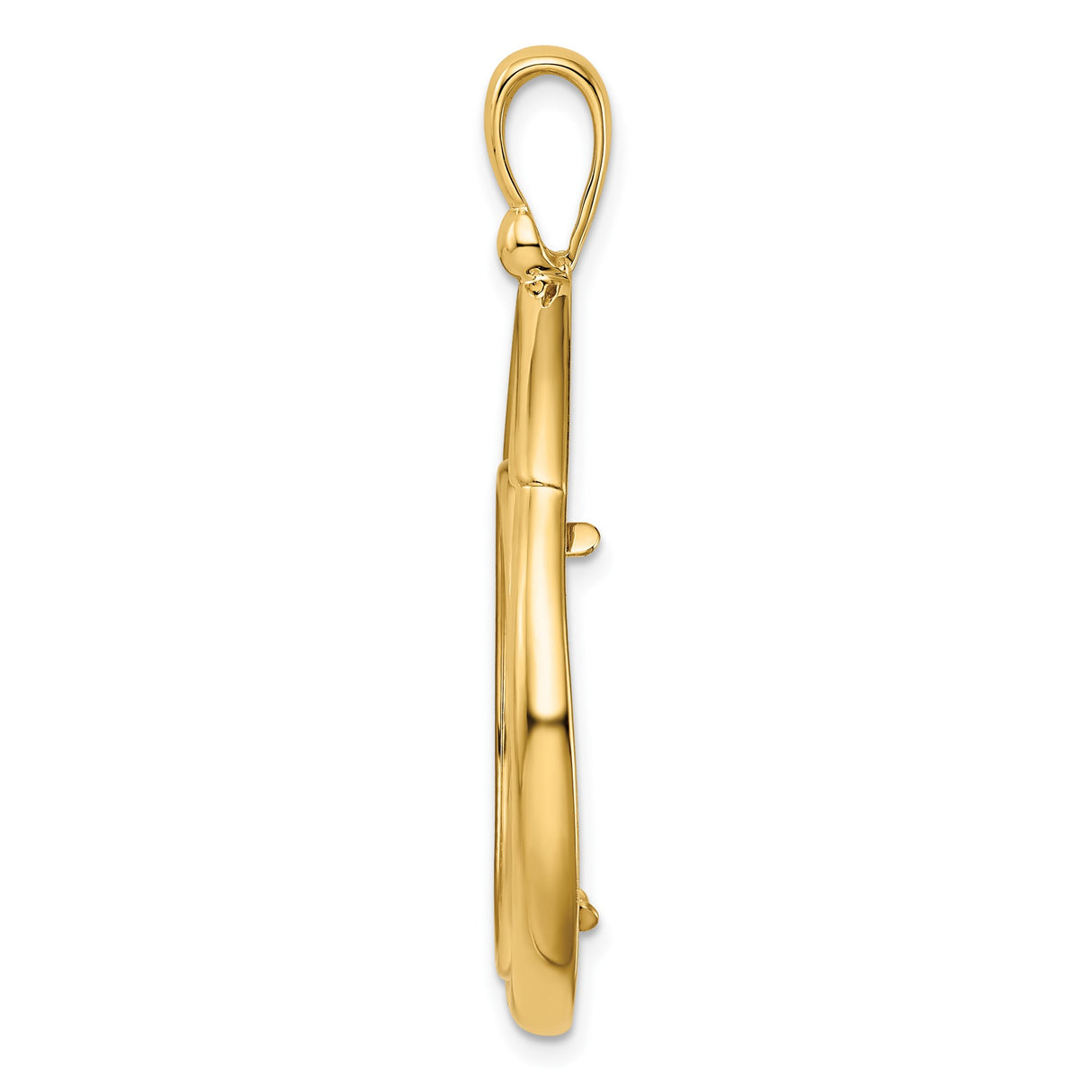 14k Yellow Gold coin bezel for US $25 American Eagle Platinum β alternate view