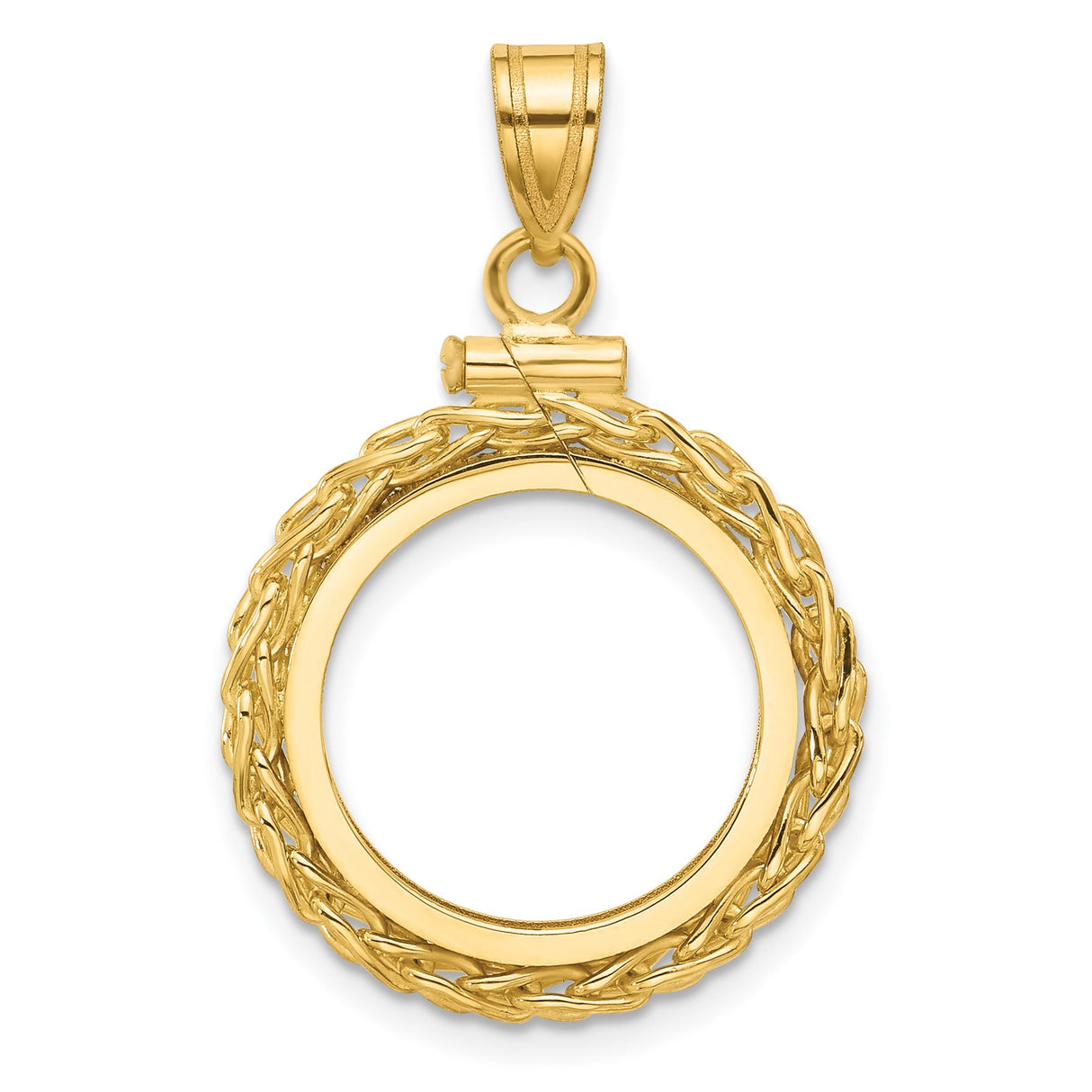 14k Yellow Gold coin bezel for Australian $15 Kangaroo β additional image