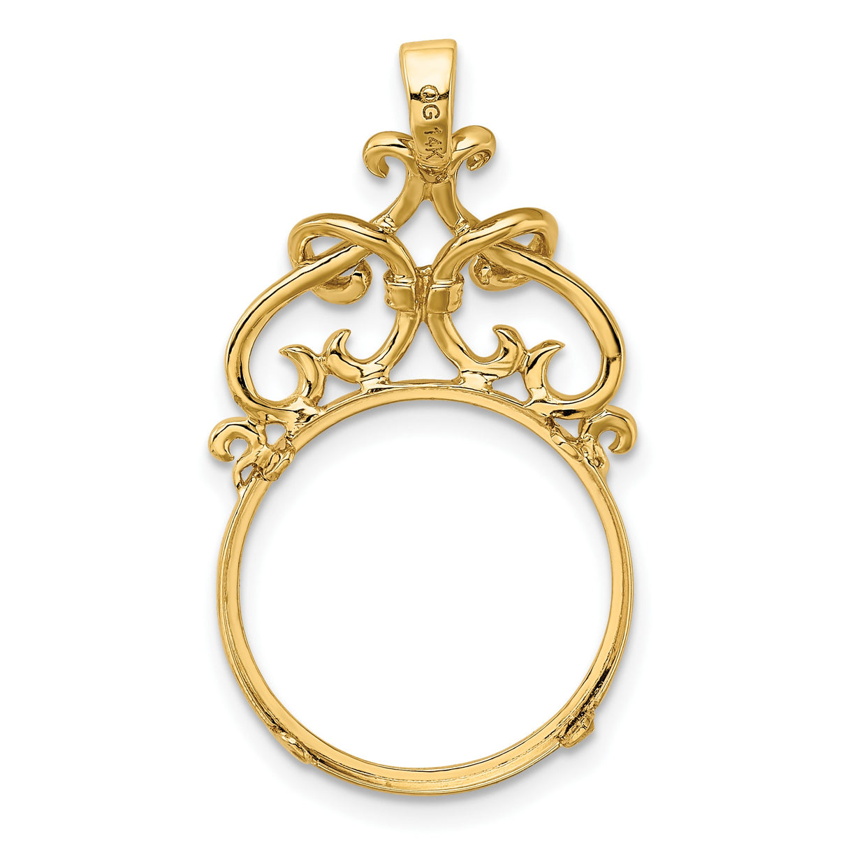 14k Yellow Gold coin bezel for Australian $15 Lunar Series 3 β additional image