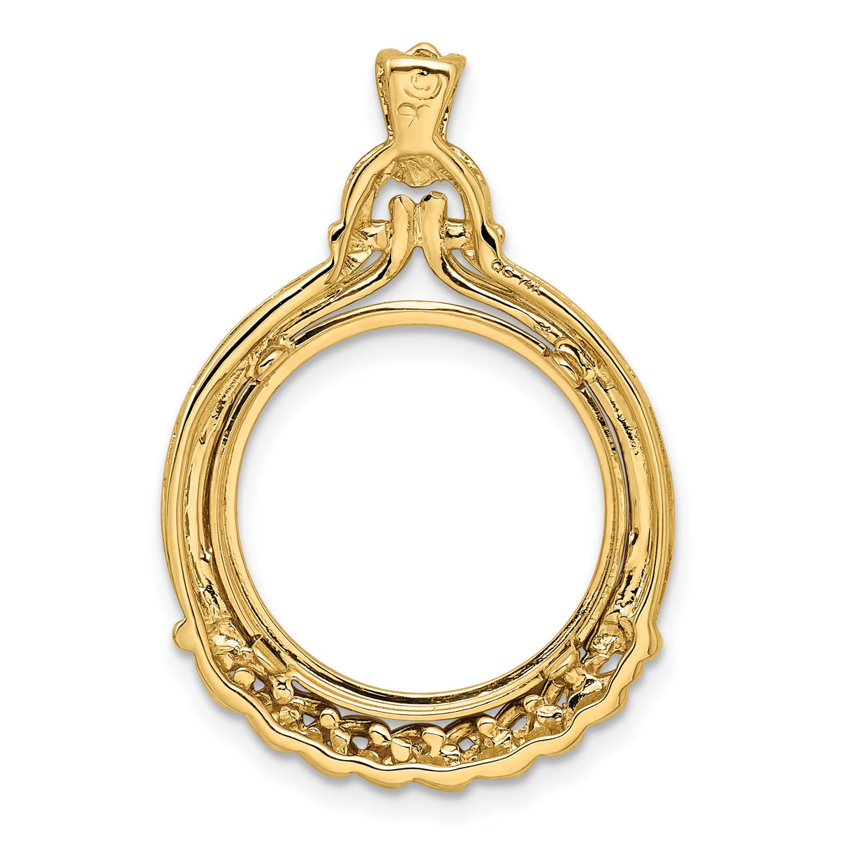 14k Yellow Gold coin bezel for Australian $15 Kangaroo β additional image