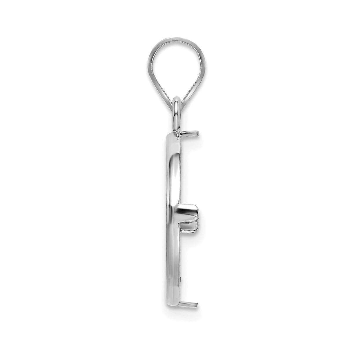 14k White Gold coin bezel for Australian $15 Kangaroo — alternate view