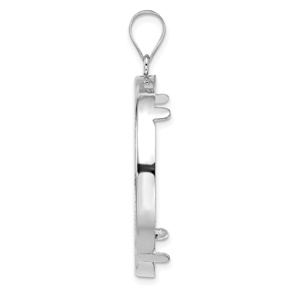 14k White Gold coin bezel for US $100 American Eagle Platinum — alternate view