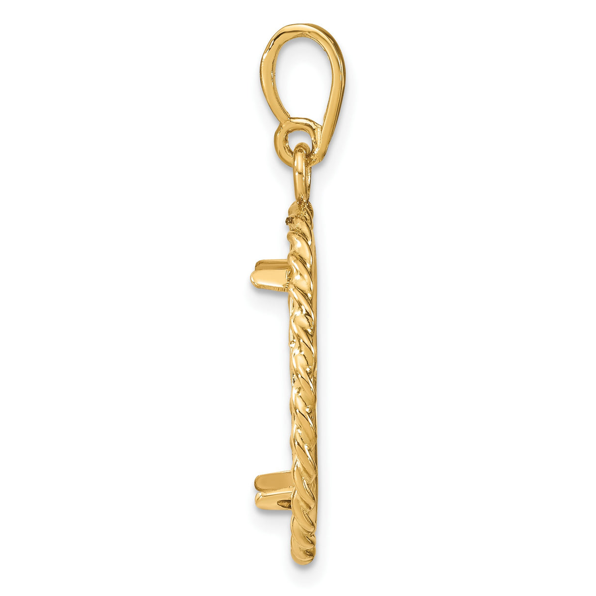 14k Yellow Gold coin bezel for Isle of Man Cat β alternate view
