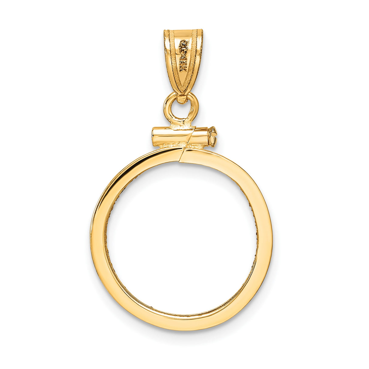14k Yellow Gold coin bezel for Australian $15 Lunar Series 3 β additional image