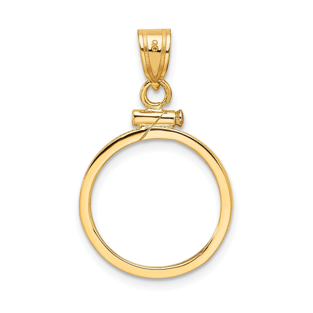 14k Yellow Gold coin bezel for Australian $15 Kangaroo β additional image