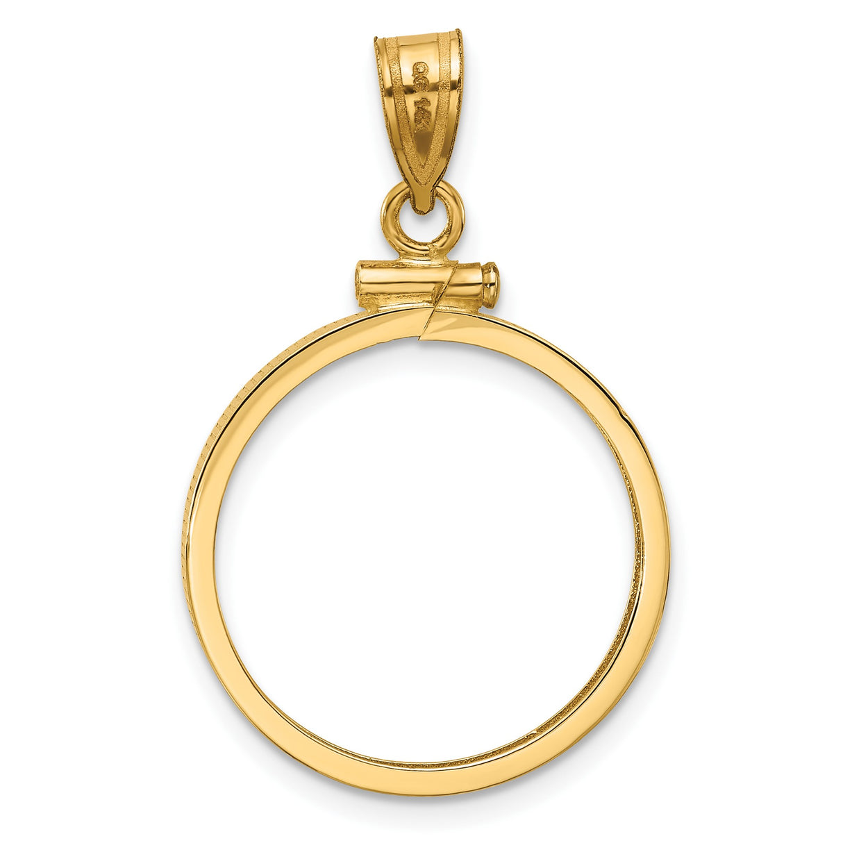 14k Yellow Gold coin bezel for Australian $25 Kangaroo β additional image