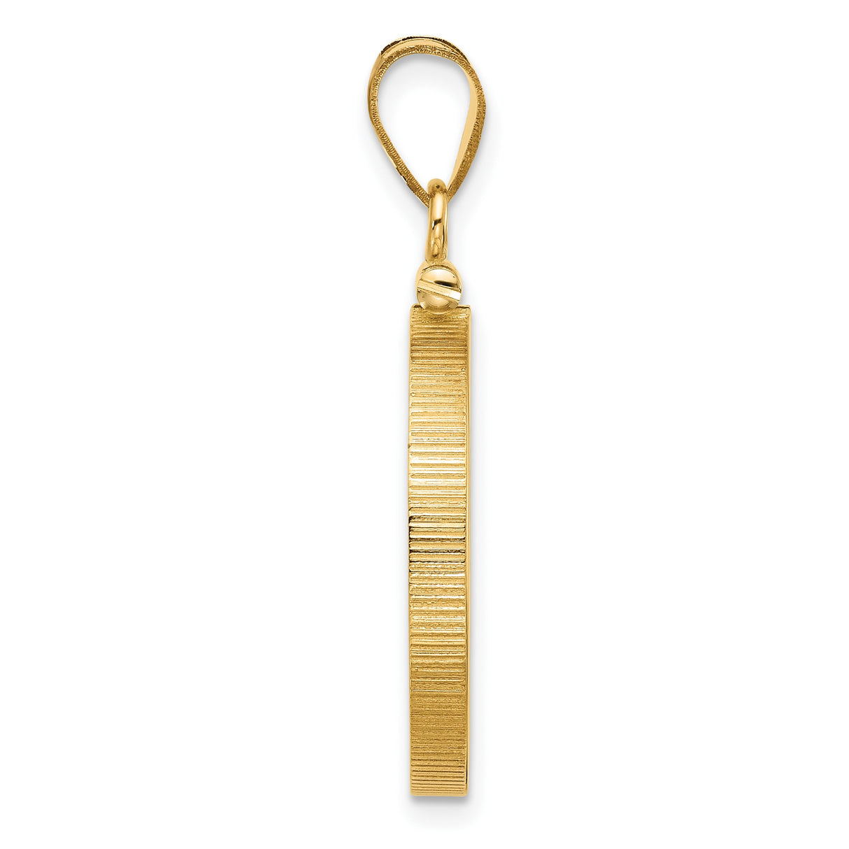 14k Yellow Gold coin bezel for UK £25 Britannia — alternate view