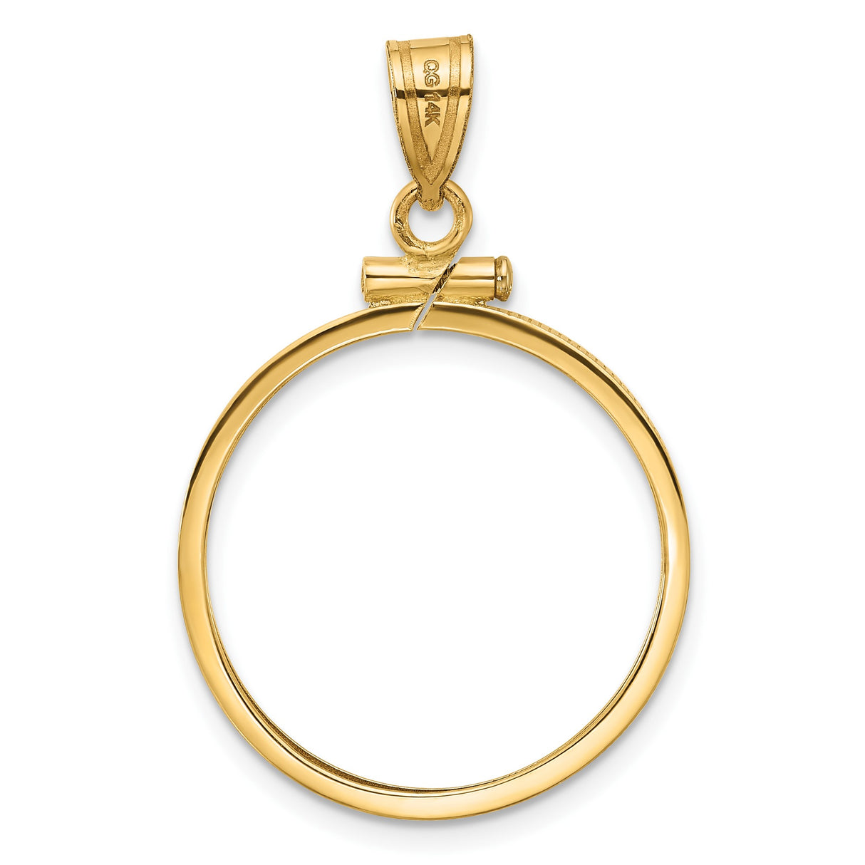 14k Yellow Gold coin bezel for Italy 20 Lire Lire — additional image