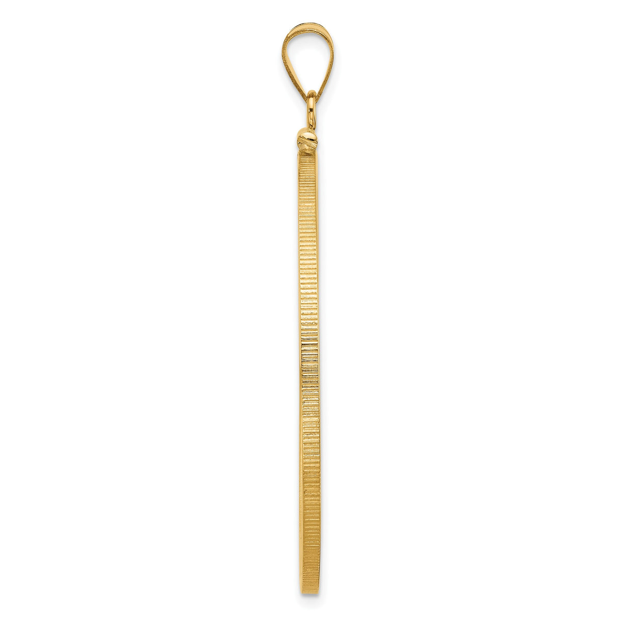 39.5 mm 14k Yellow Gold coin bezel pendant — alternate view