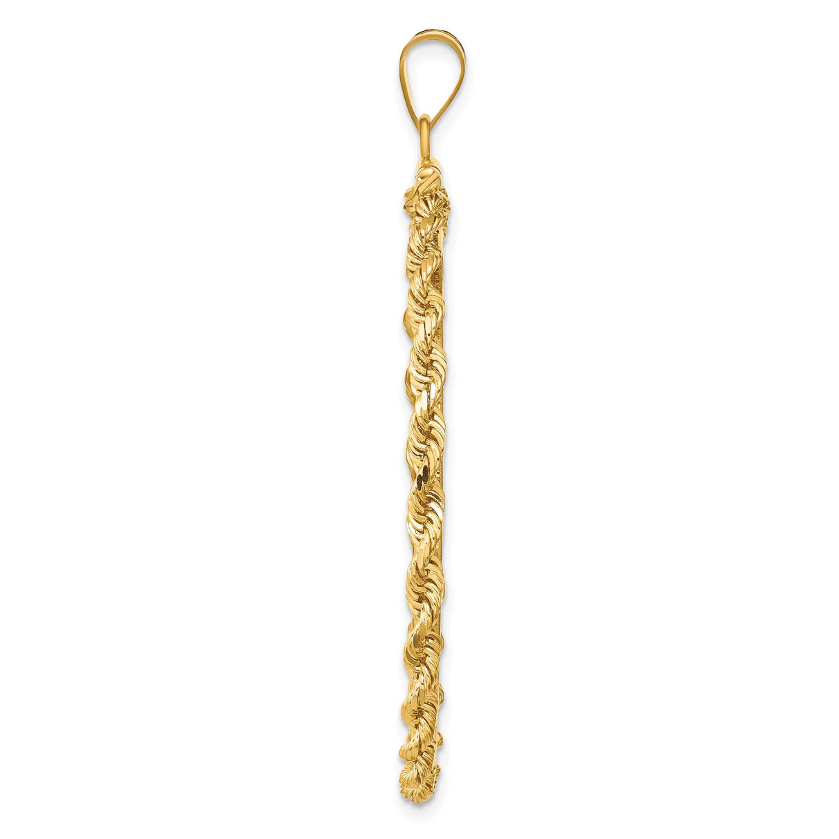 39.5 mm 14k Yellow Gold coin bezel pendant — alternate view