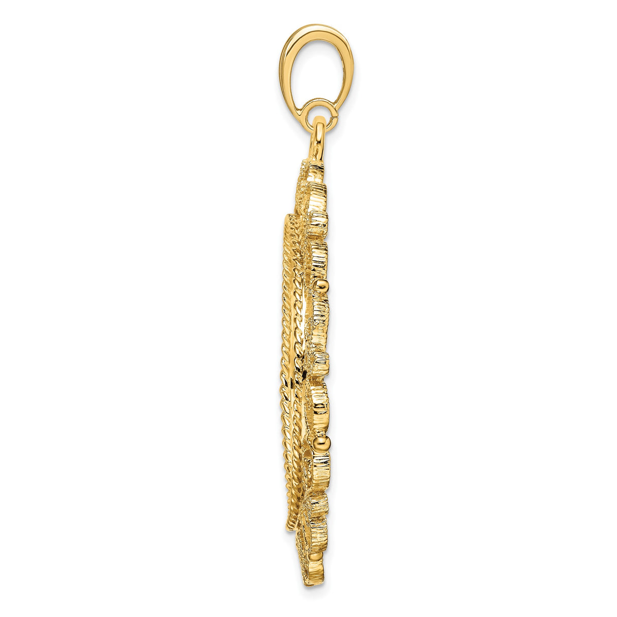 14k Yellow Gold coin bezel for US $50 American Eagle Platinum — alternate view