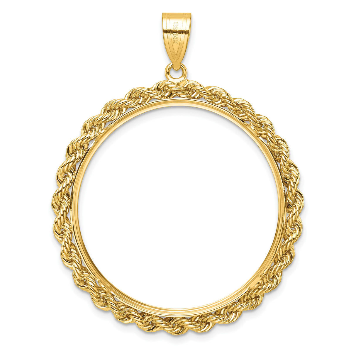 14k Yellow Gold coin bezel for US $100 American Eagle Platinum β additional image