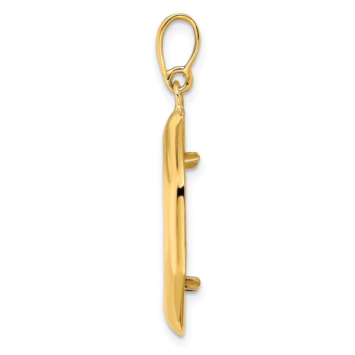 14k Yellow Gold coin bezel for Isle of Man Cat β alternate view