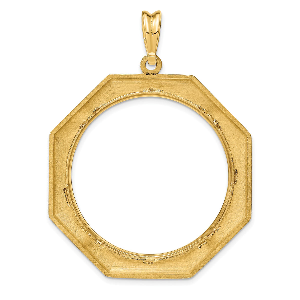 14k Yellow Gold coin bezel for Isle of Man £5 Angel Series 1 — additional image