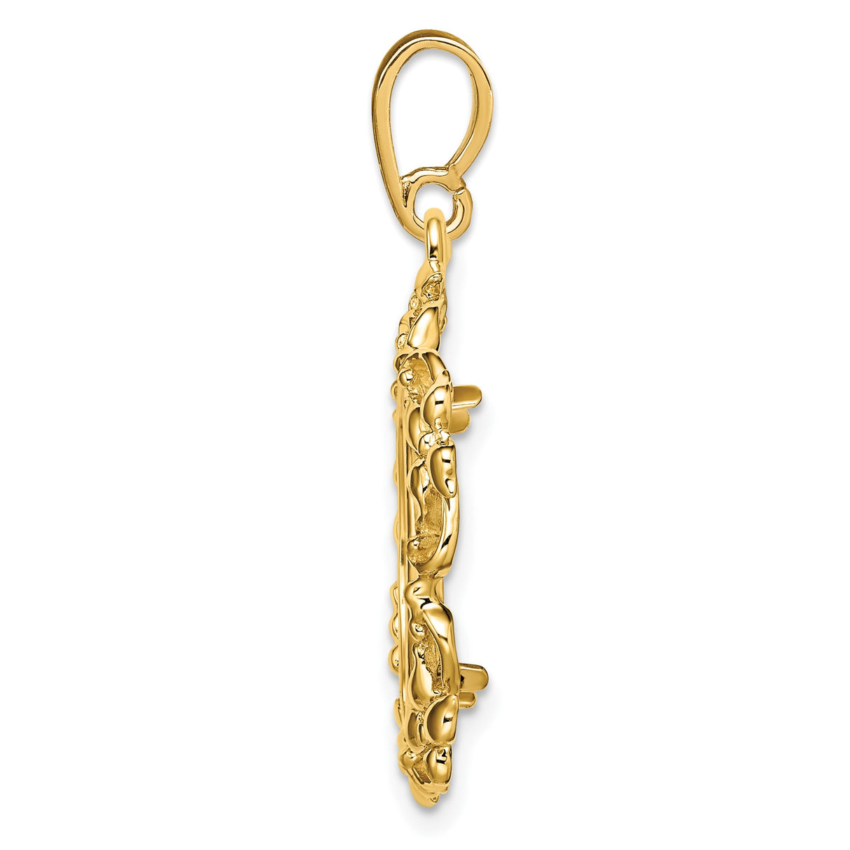 14k Yellow Gold coin bezel for Australian $15 Kangaroo β alternate view